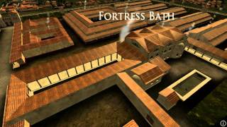 Animation of ancient Roman Fort in Caerleon Wales [upl. by Aikehs]