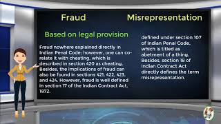 What is Difference Between Fraud amp Misrepresentation [upl. by Nereil501]