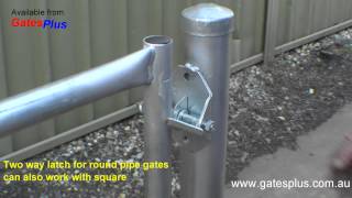 Gate Latch 2 way for round pipe and square [upl. by Suiraj11]