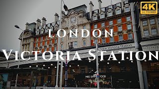 London Victoria Station Walk Through England 4K [upl. by Kurr]