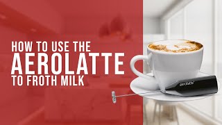 How To Use the AeroLatte To Froth Milk [upl. by Ayahc]