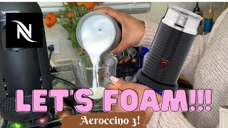 How To Foam Milk With Aeroccino 3 Make Coffee With Foam Tips amp Tricks  Easy Foamed Latte Recipe [upl. by Coleman]