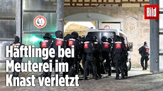 Gefängnismeuterei Polizei stürmt Knast in Thüringen  JVA Untermaßfeld [upl. by Arakawa77]